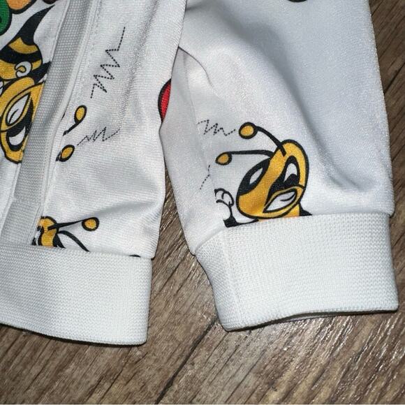 Coogi Y2K Baby Bee Multicolor Logo Bee Pattern Full Zip Jacket Size 18M - Picture 5 of 16